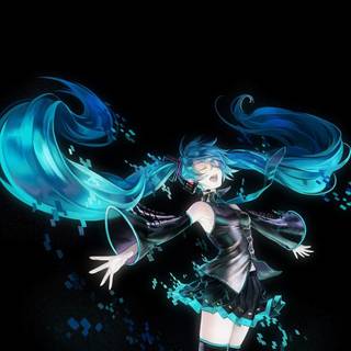 Hatsune Miku HD iPhone wallpaper
