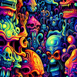 iPhone psychedelic wallpaper
