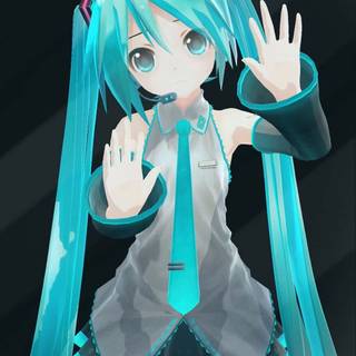 Hatsune Miku HD iPhone wallpaper