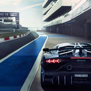 Lamborghini Aventador SVJ iPhone 11 wallpaper