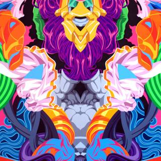 iPhone psychedelic wallpaper