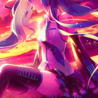 Hatsune Miku HD iPhone wallpaper
