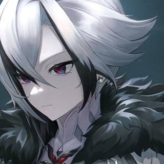 Arlecchino Genshin desktop wallpaper