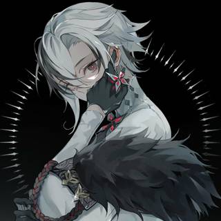 Arlecchino Genshin desktop wallpaper