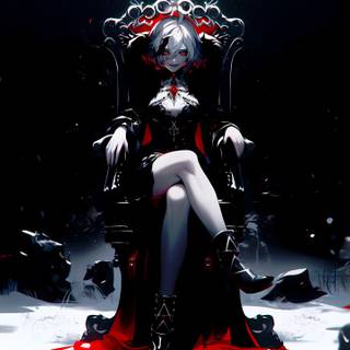 Arlecchino Genshin desktop wallpaper