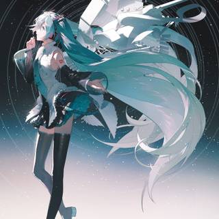 Hatsune Miku HD iPhone wallpaper