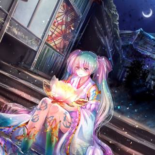 Hatsune Miku HD iPhone wallpaper