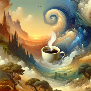 Aesthetic desktop cafe wallpaper