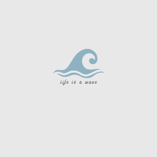 Summer minimalist waves wallpaper