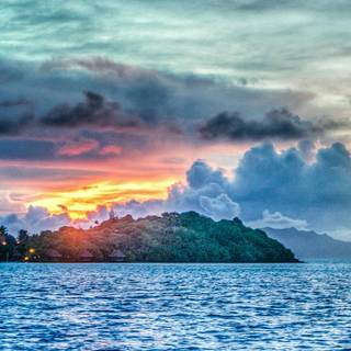 Summer sea island wallpaper