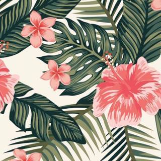 Tropical leaves summer wallpaper
