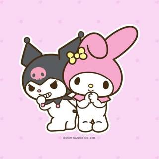 My Melody and Kuromi summer wallpaper