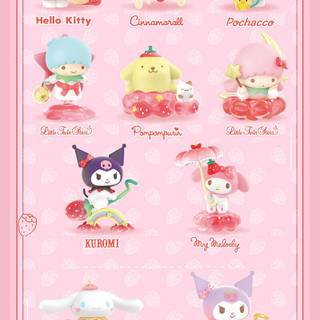 My Melody and Kuromi summer wallpaper
