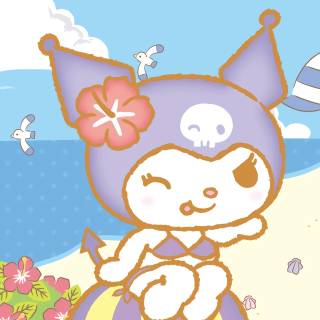 My Melody and Kuromi summer wallpaper