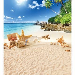 Summer sea island wallpaper