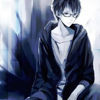 Smart anime boy wallpaper