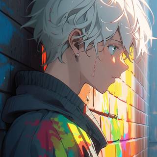 Smart anime boy wallpaper