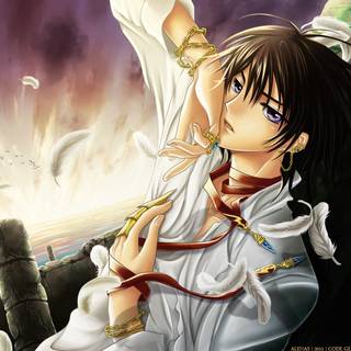 Smart anime boy wallpaper