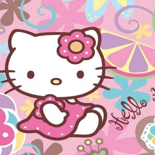 Cute Hello Kitty summer wallpaper