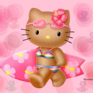 Cute Hello Kitty summer wallpaper