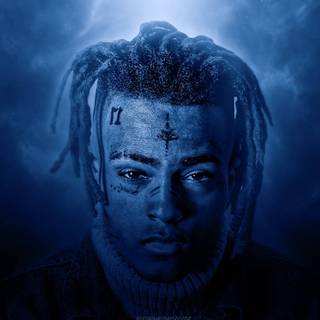 XXXTentacion blue hair PC wallpaper