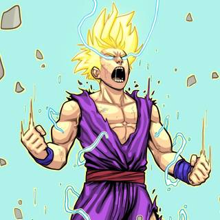 Gohan SSJ2 4k wallpaper