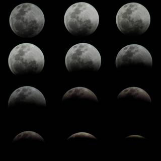 Moon phases 4k wallpaper