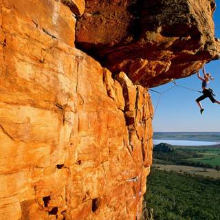 Rock climbing adventure wallpaper