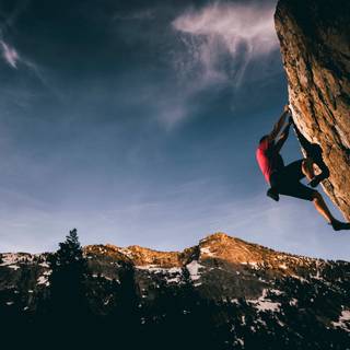 Rock climber wallpaper