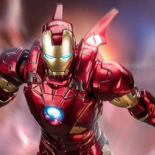 Iron Man flying 4k wallpaper