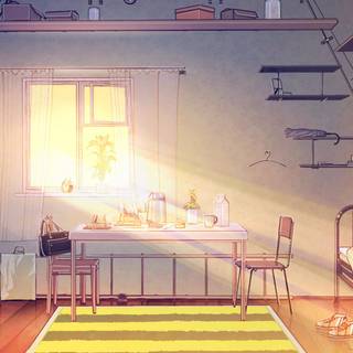 Anime house 4k wallpaper