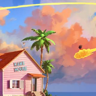 Anime house phone wallpaper