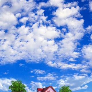 Anime house phone wallpaper