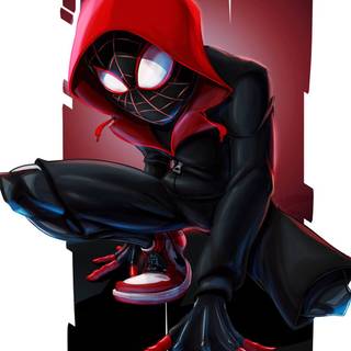 Spider-Man Miles Morales phone wallpaper