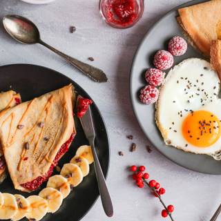 4k breakfast wallpaper