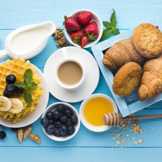 4k breakfast wallpaper