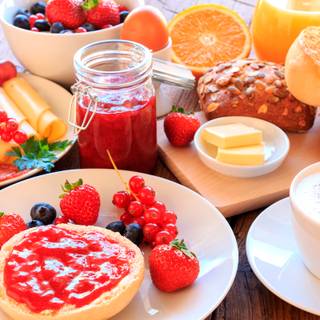 4k breakfast wallpaper