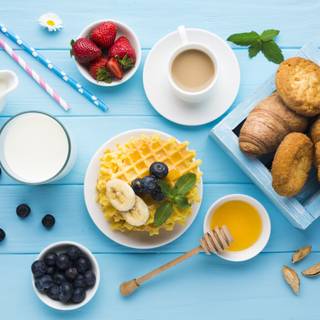 4k breakfast wallpaper