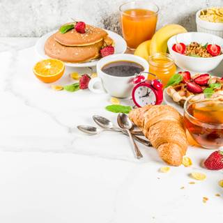 4k breakfast wallpaper