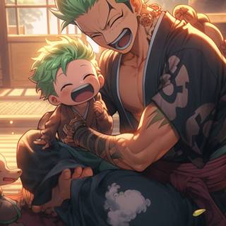 Luffy and Zoro phone wallpaper