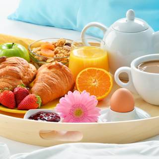 4k breakfast wallpaper