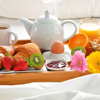 4k breakfast wallpaper