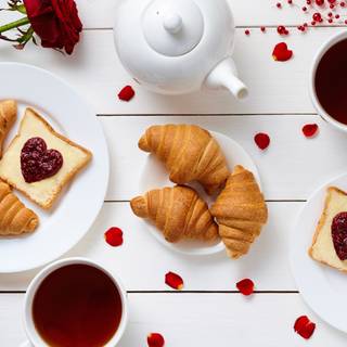 4k breakfast wallpaper