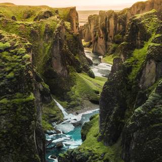 iPhone river wallpaper