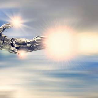 Iron Man flying 4k wallpaper