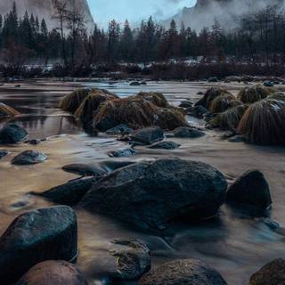 iPhone river wallpaper