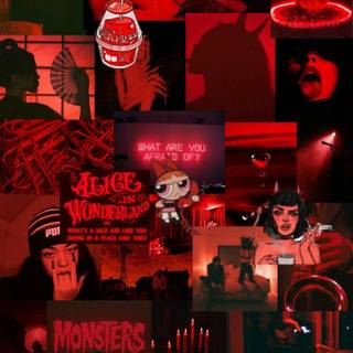 Red phone aesthetic wallpaper