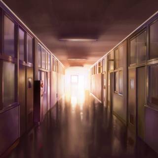 Anime door wallpaper