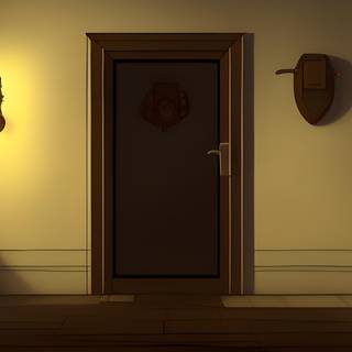 Anime door wallpaper