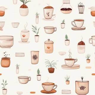 Cafe phone wallpaper